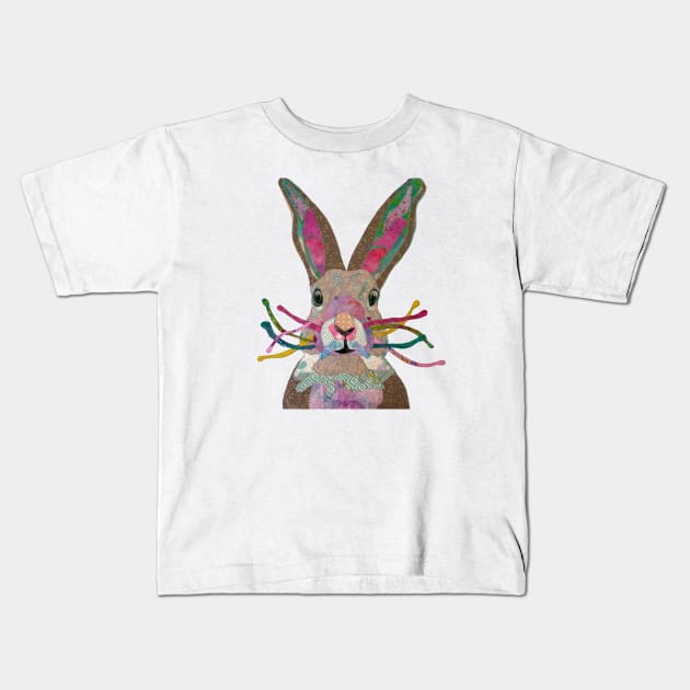 Alice's Rabbit Kids T-Shirt by karenpaytonart